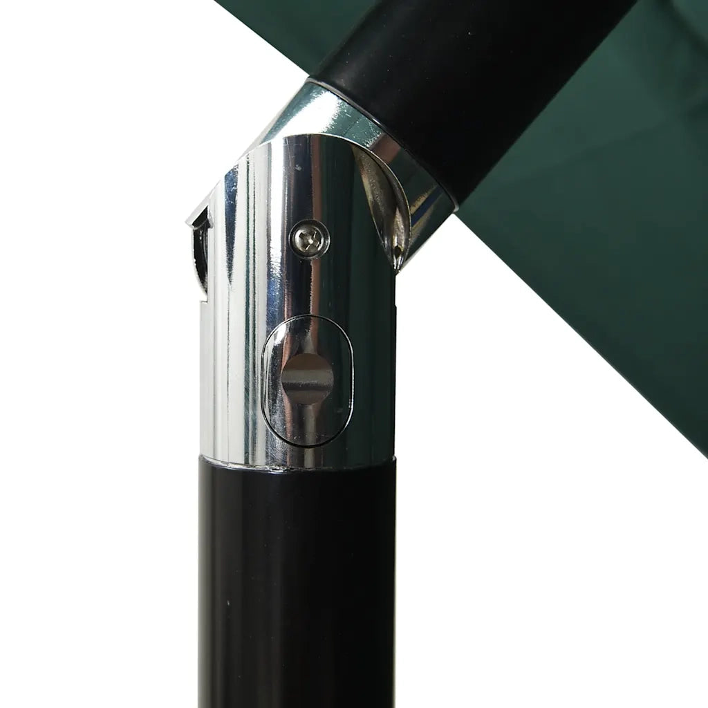 Ombrello | Parasolne a 3 Livelli con Palo in Alluminio Verde 2,5x2,5 m