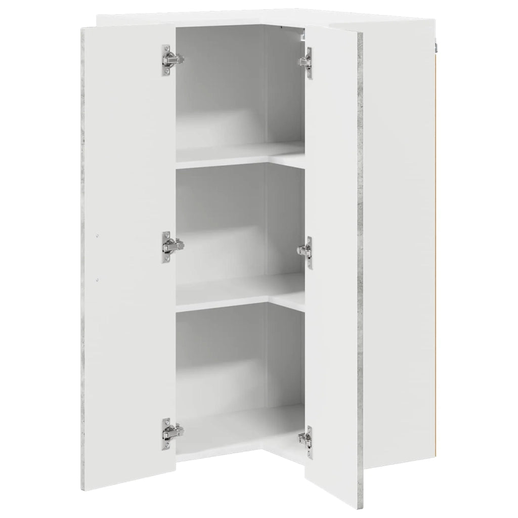 Mobile angolare per parete LUCCA Grigio Cemento 885168