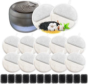 12+12 pezzi di filtri sostitutivi per fonte cattiva, filtro per fonte cattiva per 84 FL oz/2,5L per animali domestici, con filtro a carbone e filtro schiuma