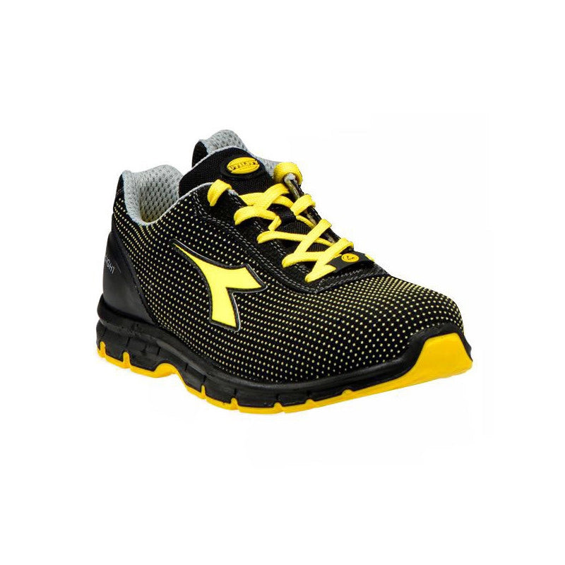 Scarpe Run Atom Nero/Giallo Basse 46 S3 Diadora