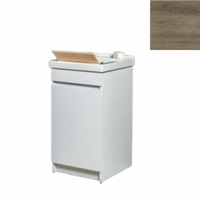 Mobile Lavatoio in Ceramica 1 Anta con Strofinatoio in Legno Massello 45x50x86A cm Olmo Naturale