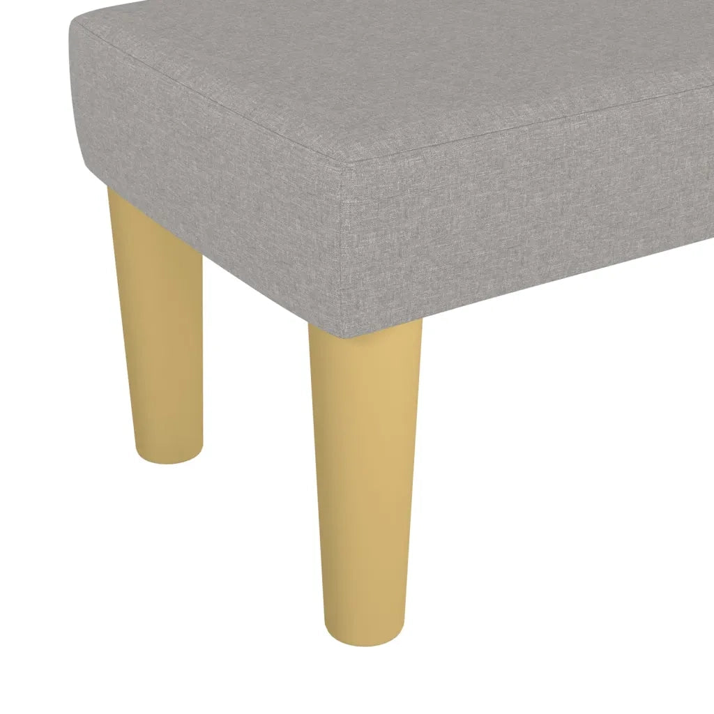 Panca Grigio Chiaro 70x30x30 cm in Tessuto CFW4144882