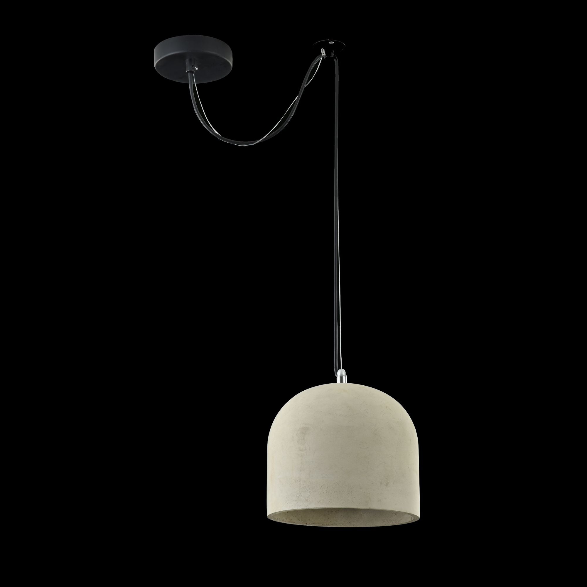 Lampada pendente Loft in Metallo Broni Nero