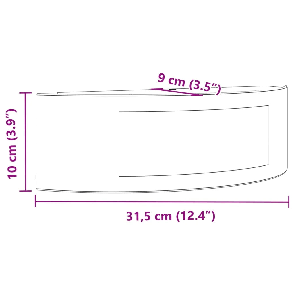 Set di 2 versatili ed eleganti applique da esterno 31,5 x 9 x 10 cm acciaio inox argento 02_0056613