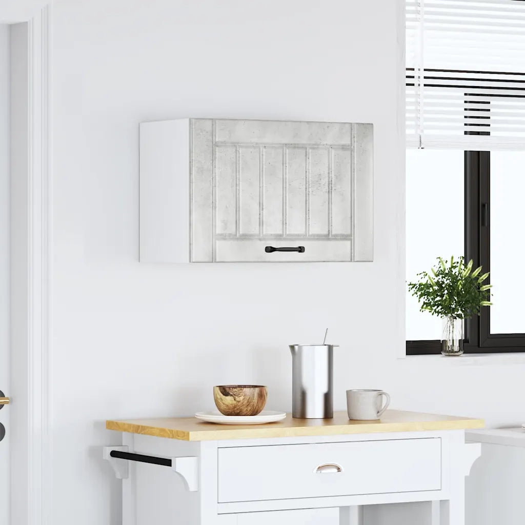 vidaXL Pensile da Cucina Lucca Grigio Cemento in Legno Multistrato