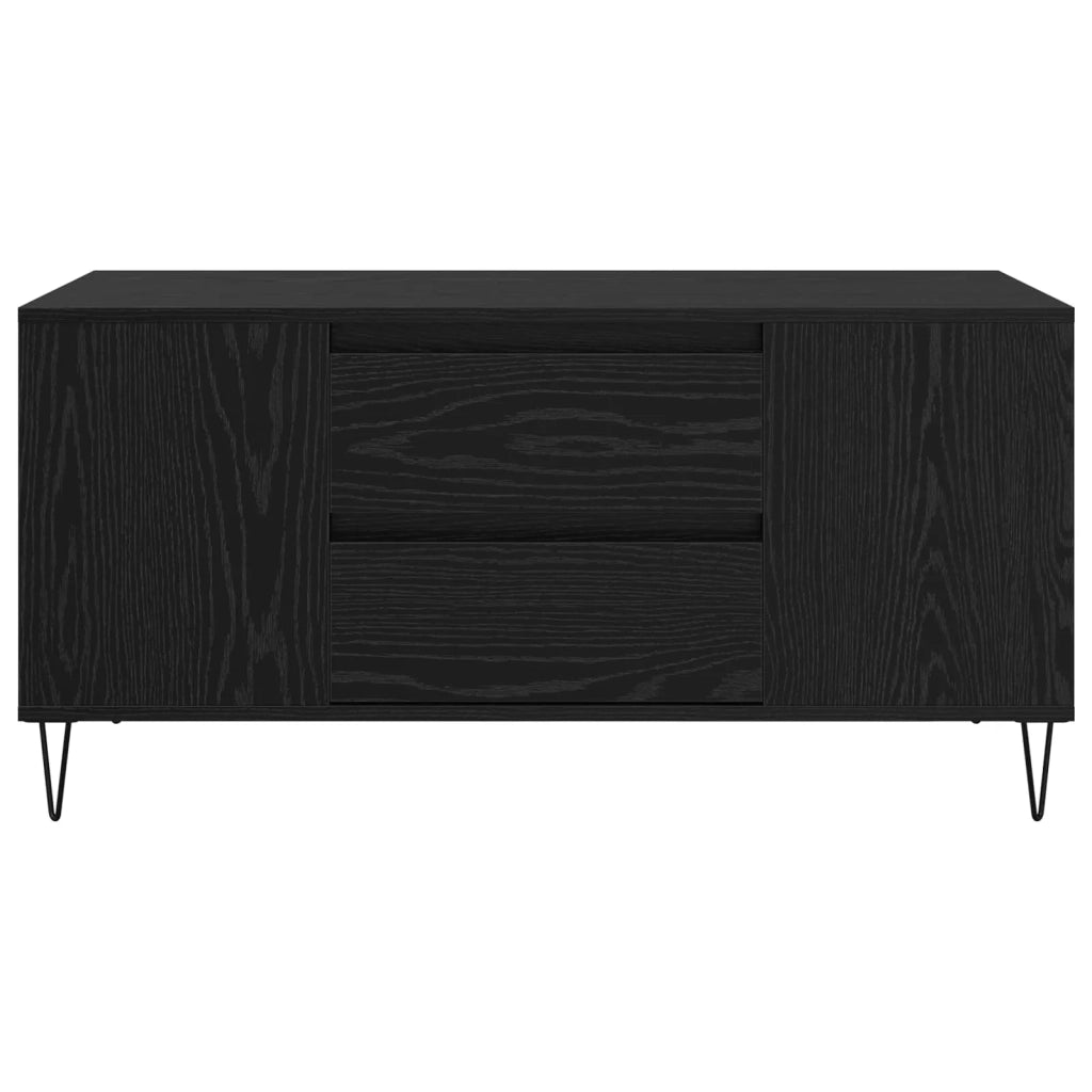 Tavolino da salotto con cassetto Rovere Nero 102 x 44,5 x 50 cm