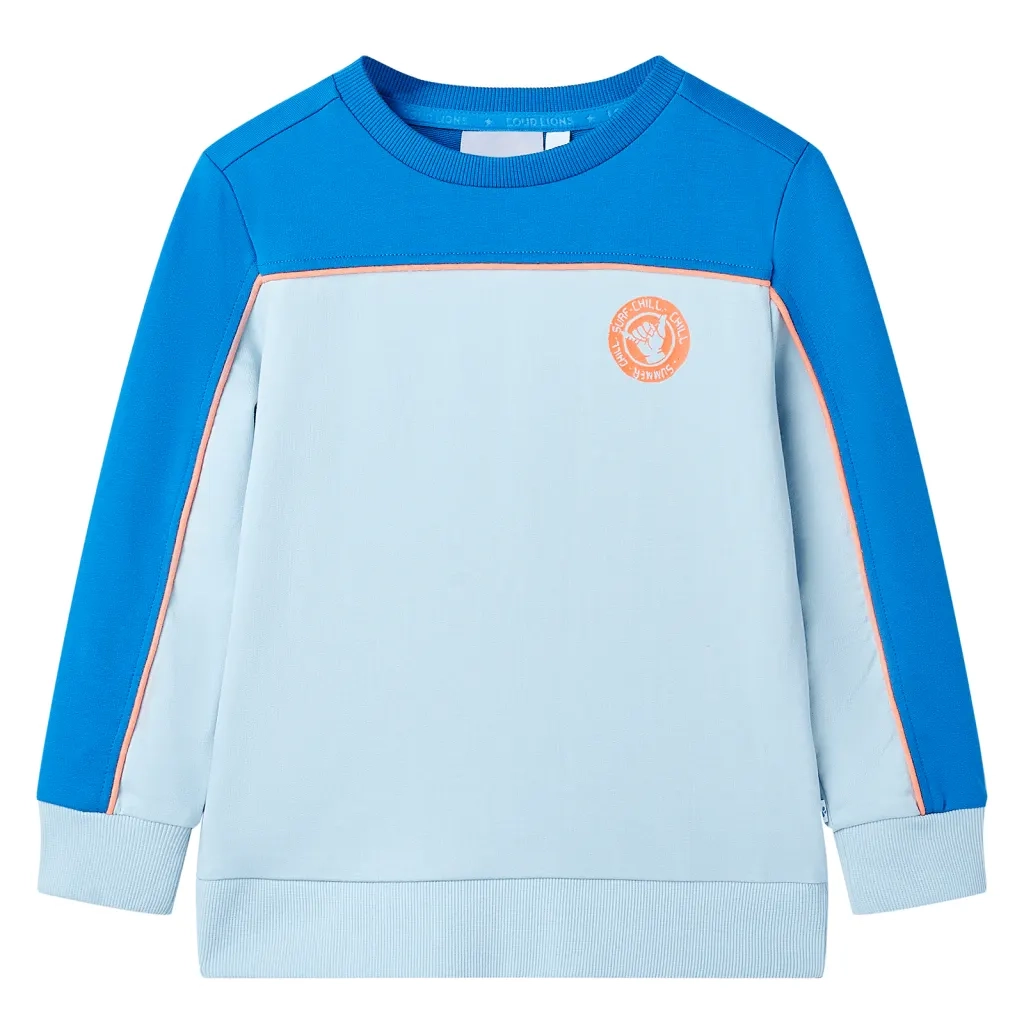 Felpa da Bambino Blu Brillante e Azzurro 104cod mxl 133845
