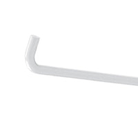 Portarotolo serie care in acciaio verniciato bianco per maniglione ribaltabile