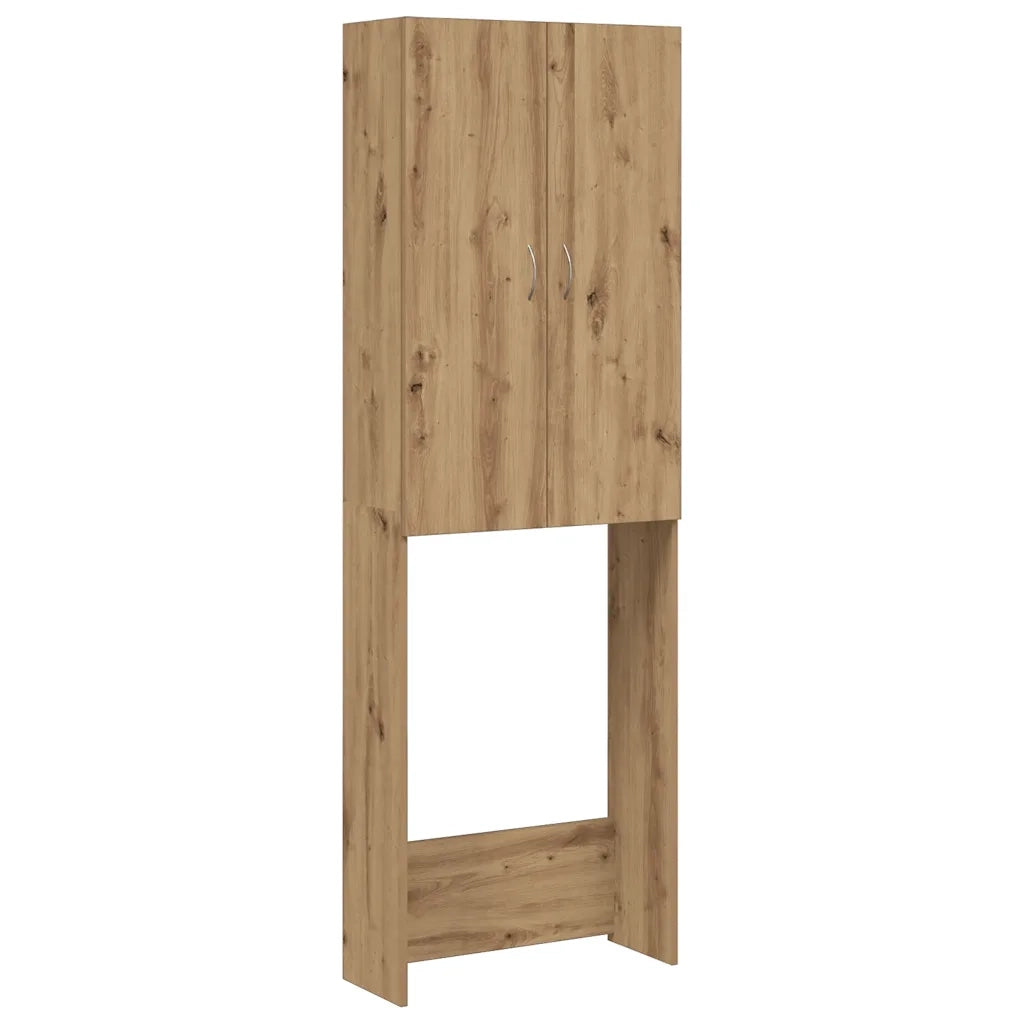 Mobile per Lavatrice Rovere Artigianale 64x25,5x190 cm