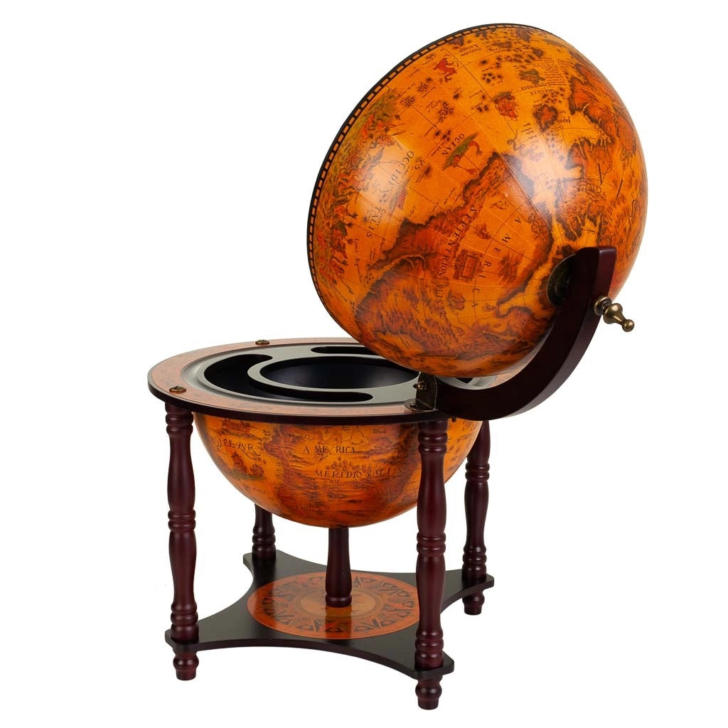 Portabottiglie globo marrone 42x42x57h