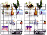 Wandroster multifunzionale - Decorazione per parete - 2 pezzi - Nero - 45 x 65 cm