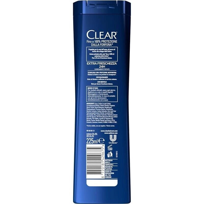 CLEAR SHAMPOO ANTIFORFORA CON NIACINAMIDE E MENTOLO 225 ML NEW COOL SPORT OKY