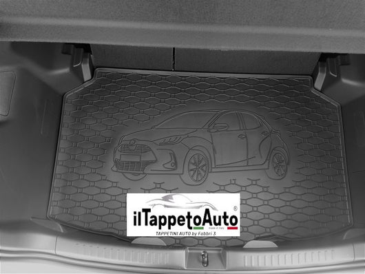 168B-836097 - Tappeto gomma baule per Toyota Yaris IV dal 2020- , Toyota Yaris Hybrid dal 2020-, Mazda 2 Hybrid 2022-