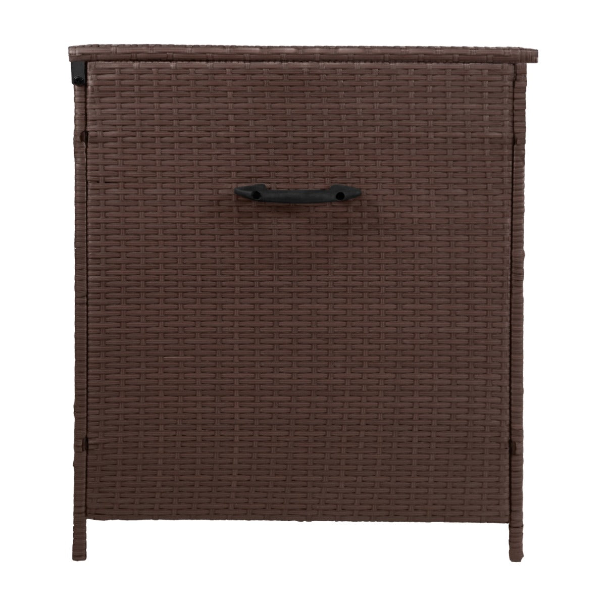 Rattan Box da giardino Marrone Grande 138cm Cassapanca per cuscini 582L