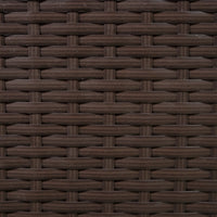 Rattan Box da giardino Marrone Grande 138cm Cassapanca per cuscini 582L