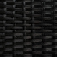 Set d'angolo in rattan e box da giardino Nero Grande Cuscino Cassapanca 582L Outdoor