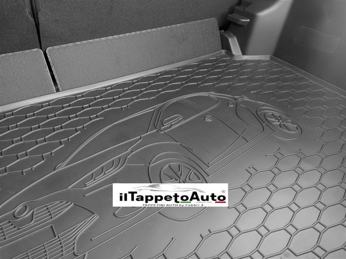 168B-836097 - Tappeto gomma baule per Toyota Yaris IV dal 2020- , Toyota Yaris Hybrid dal 2020-, Mazda 2 Hybrid 2022-