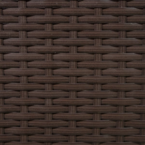 Set d'angolo in rattan e box da giardino Marrone Grande Cuscino Cassapanca 582L Outdoor