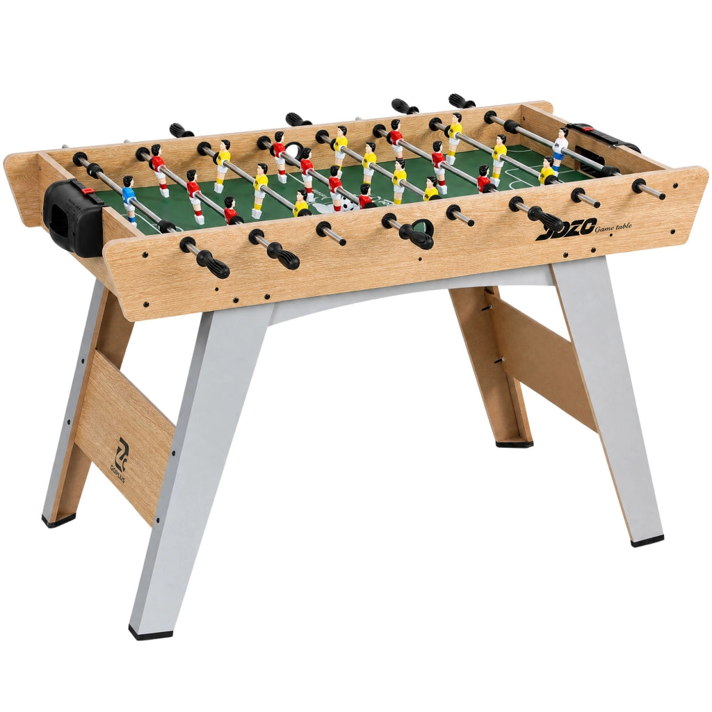 Calcio Balilla Tavolo da Gioco 121x87x 77 cm 22 Giocatori Segnapunti Manuali Legno Naturale Verde