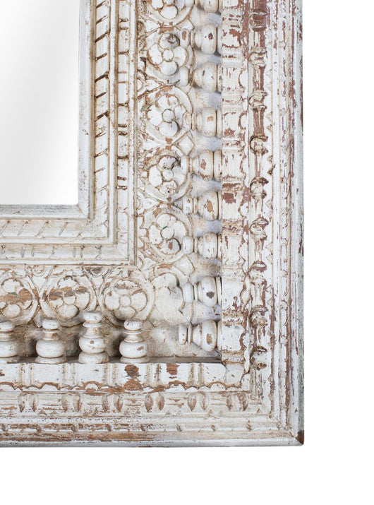 Specchio da parete rettangolare in legno fatto a mano, 130 cm