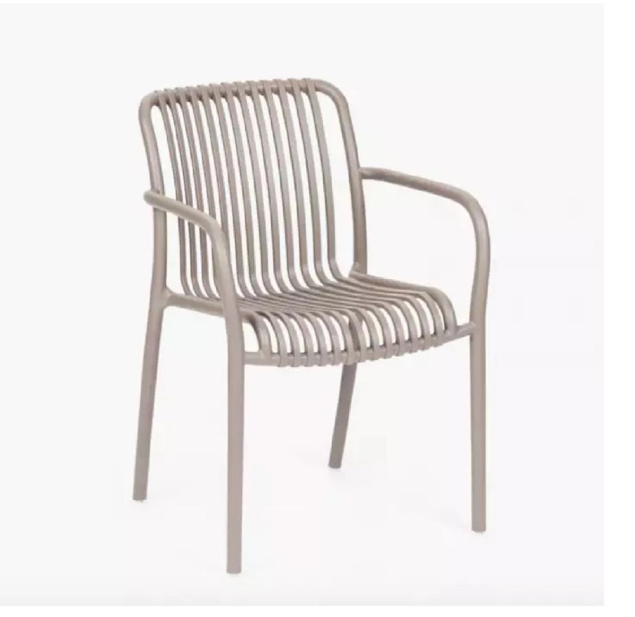 SEDIA DA ESTERNO INTERNO TORTORA IN POLIPROPILENE 58X42X81 CM NIVES