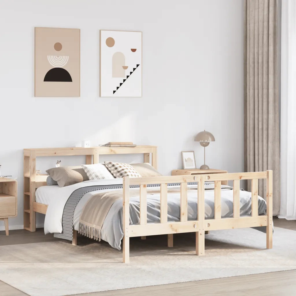 Letto senza Materasso 120x190 cm in Legno Massello di Pino 3305892