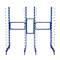 Carrello per Asciugatura Vernici a Spruzzo Combinato x 2 con 4 ruote resistenti 375 kg di capacità