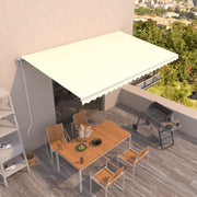 Tenda da Sole Retrattile Automatica 500x300 cm Crema cod mxl 56175