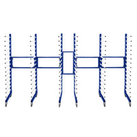 Carrello per Asciugatura Vernici a Spruzzo Combinato x 3 con 4 ruote resistenti 375 kg di capacità