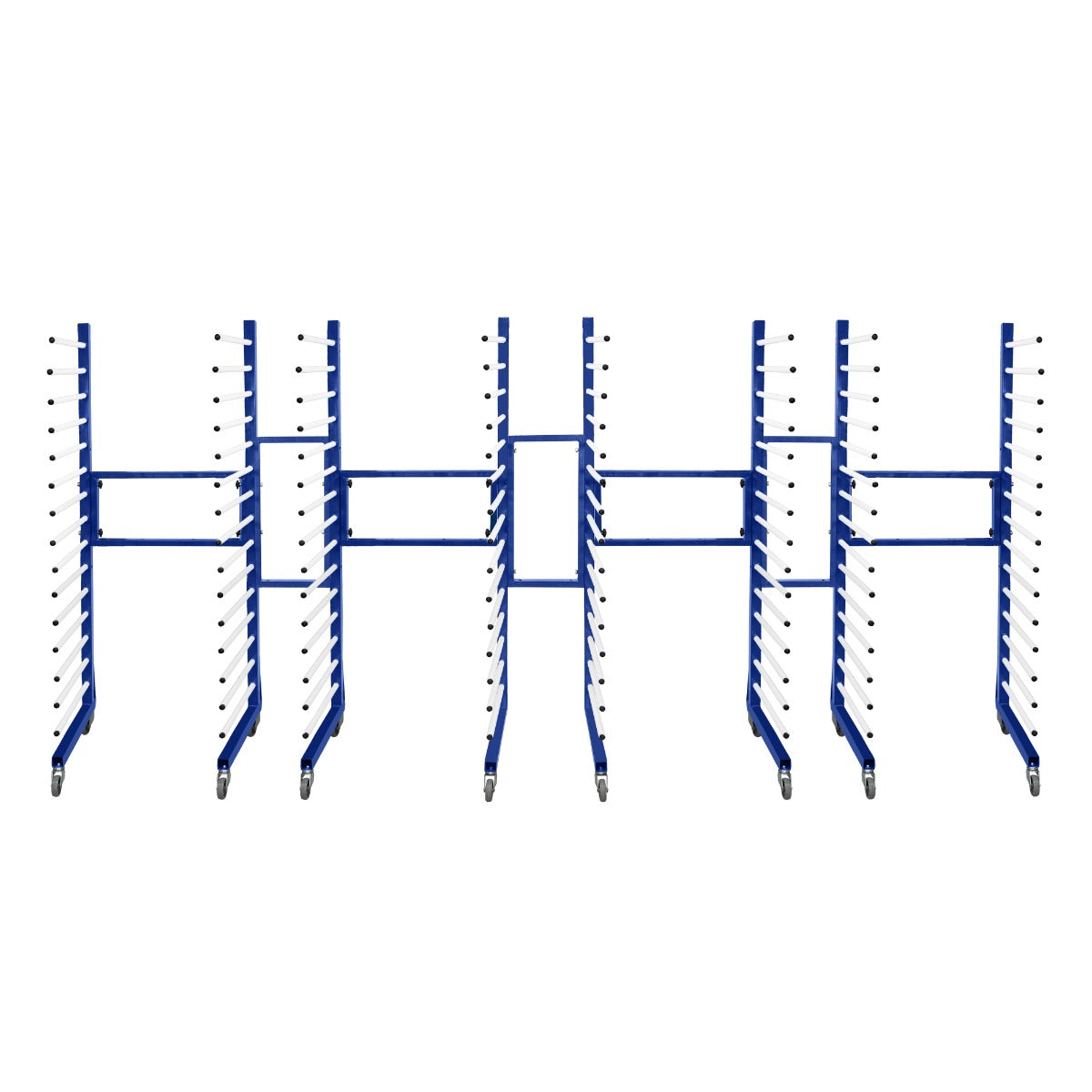 Carrello per Asciugatura Vernici a Spruzzo Combinato x 4 con 4 ruote resistenti 375 kg di capacità