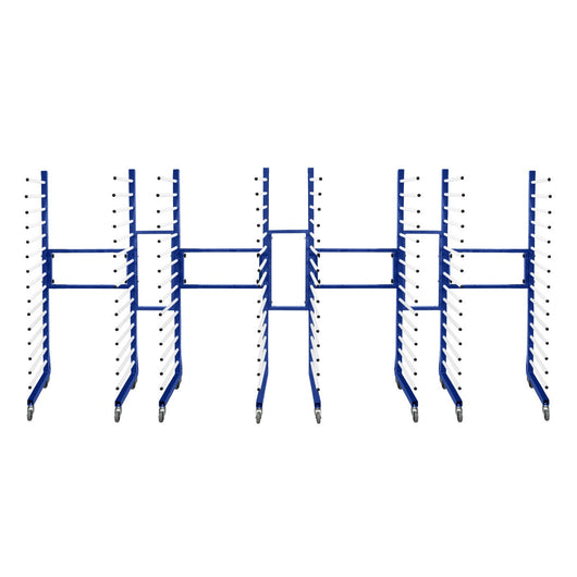 Carrello per Asciugatura Vernici a Spruzzo Combinato x 4 con 4 ruote resistenti 375 kg di capacità