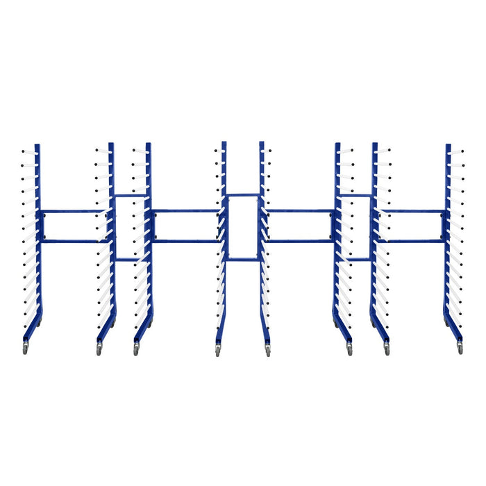 Carrello per Asciugatura Vernici a Spruzzo Combinato x 4 con 4 ruote resistenti 375 kg di capacità