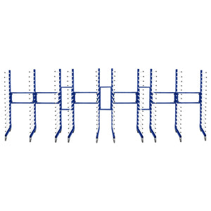 Carrello per Asciugatura Vernici a Spruzzo Combinato x 5 con 4 ruote resistenti 375 kg di capacità