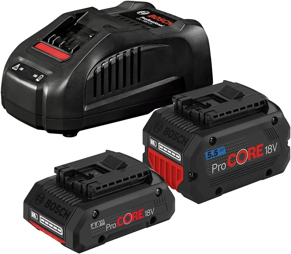 Bosch Professional 1600A016GP Batteria ProCORE18V 8.0 Ah + Caricatore Gal 18V-160 C, in Scatola, 18 V, Blu