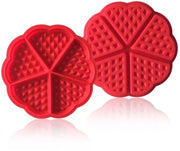 Forme per muffin e waffle in silicone, 2 pezzi, mini, non-stick, 5 cavità, forma per pannekoeken e torte.
