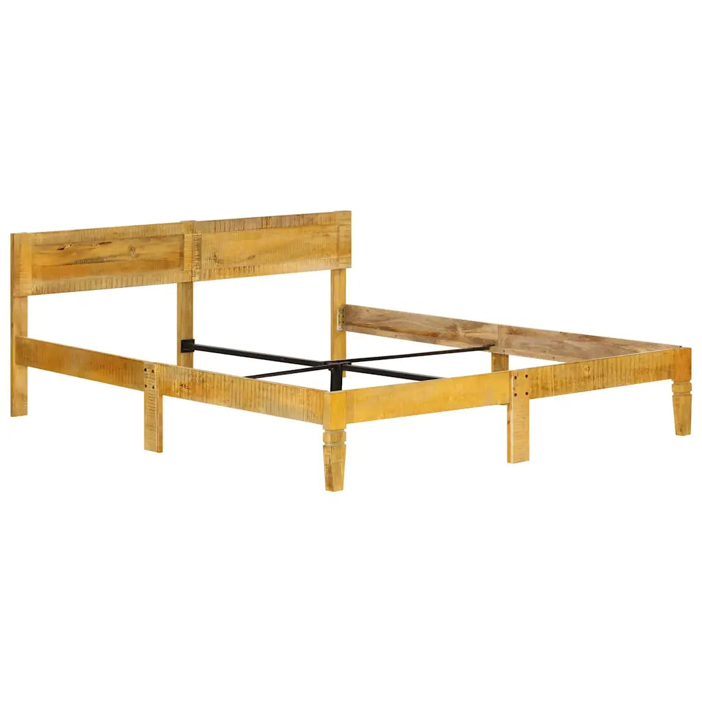 Letto matrimoniale | Letto per adulti | Giroletto in Legno Massello di Mango 180 cm