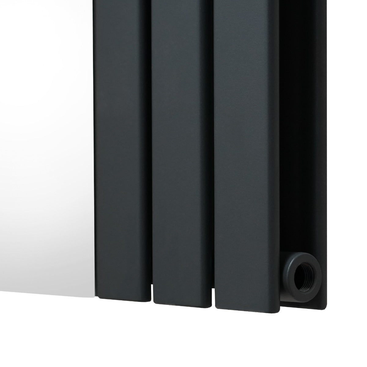 Radiatore a Specchio a Doppia Colonna Verticale Grigio Antracite 1800mm x 425mm