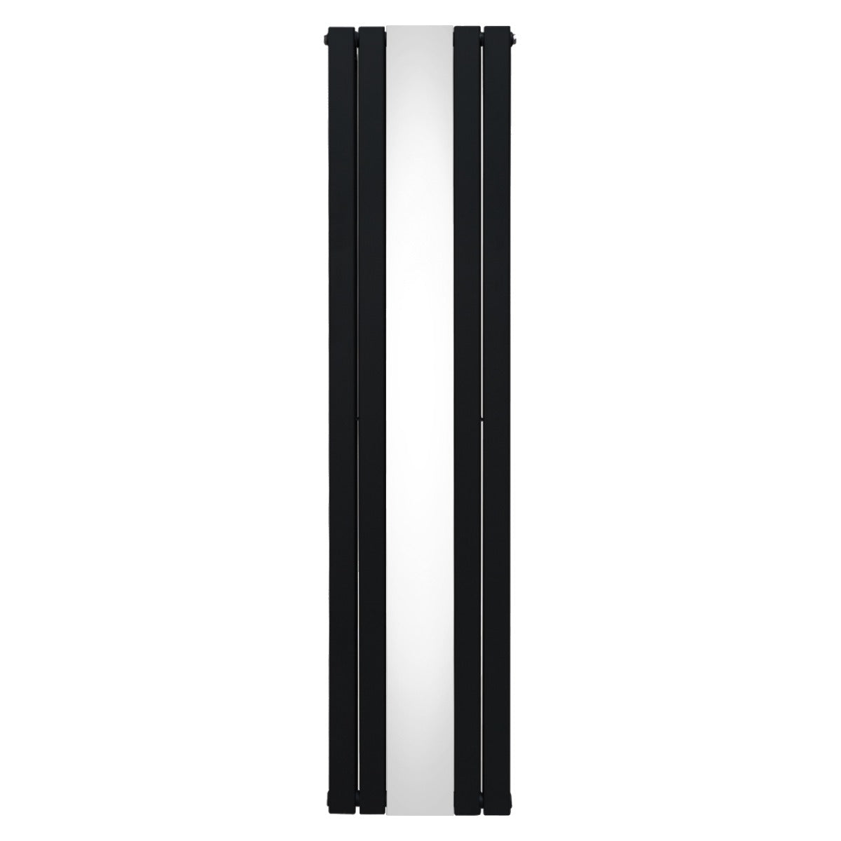 Radiatore a Specchio a Doppia Colonna Verticale Nero 1800mm x 425mm