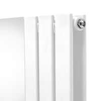 Radiatore a Specchio a Doppia Colonna Verticale Bianco 1800mm x 565mm