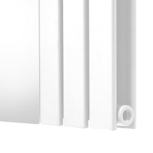 Radiatore a Specchio a Doppia Colonna Verticale Bianco 1800mm x 565mm