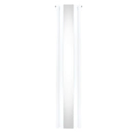Radiatore Ovale a Specchio a Doppia Colonna Verticale Bianco 1800mm x 380mm