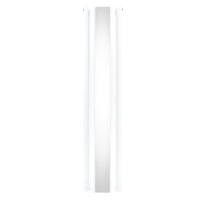 Radiatore Ovale a Specchio a Doppia Colonna Verticale Bianco 1800mm x 380mm