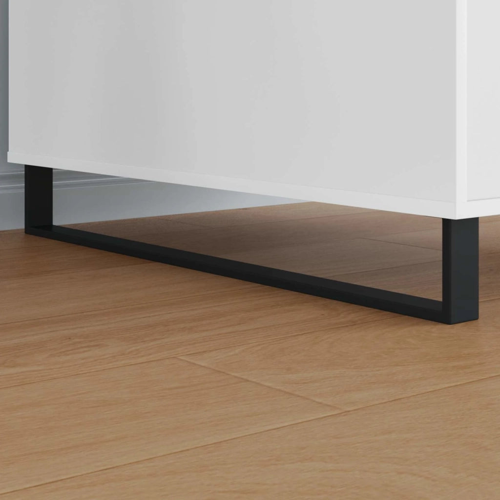 Piedini per mobili 2 pcs Nero 796 x 40,5 x 100 mm Ferro