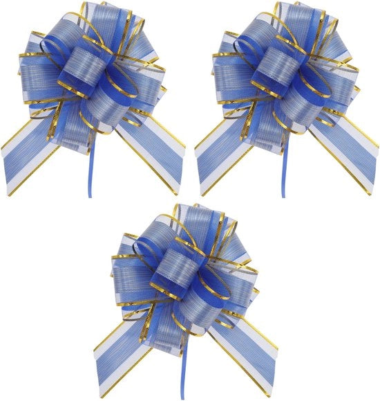 Set di nastri decorativi da regalo - 3 pezzi - Nastri decorativi - Cadeau - Matrimonio/Festa di compleanno - Materiale duraturo - Eleva la presentazione - Nastro da regalo