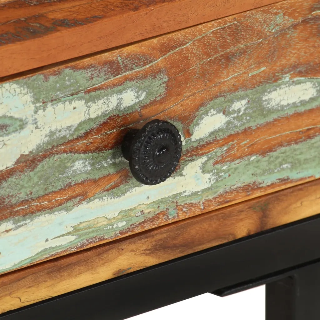 Tavolino Laterale | Tavolo laterale a Forma di U 45x30x61 cm in Legno di Recupero