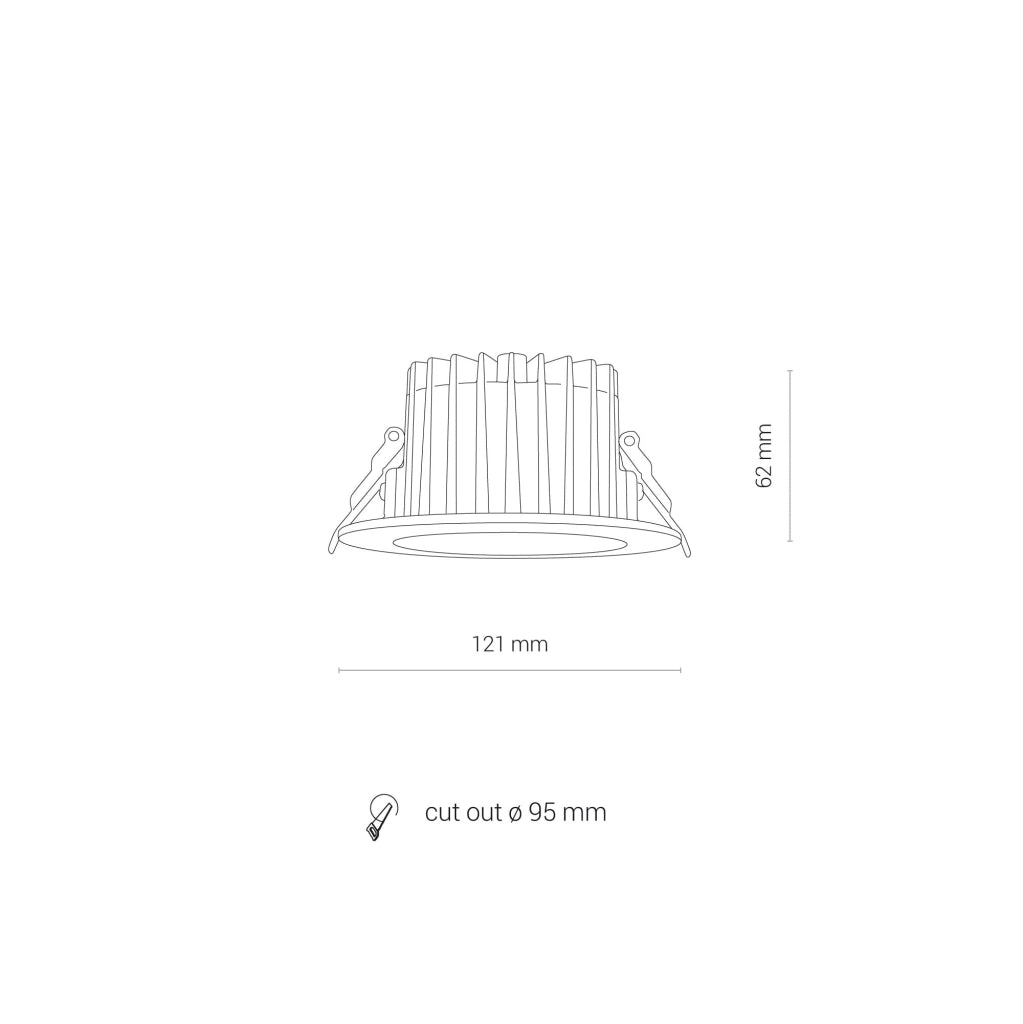Nowodvorski KEA 8773 faretto LED 20W 3000K bianco IP44