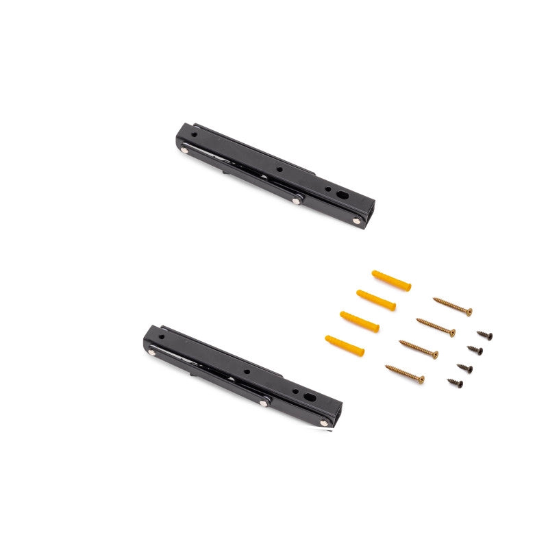 Set di supporti pieghevoli, lunghezza 303 mm, Acciaio, Verniciato bianco