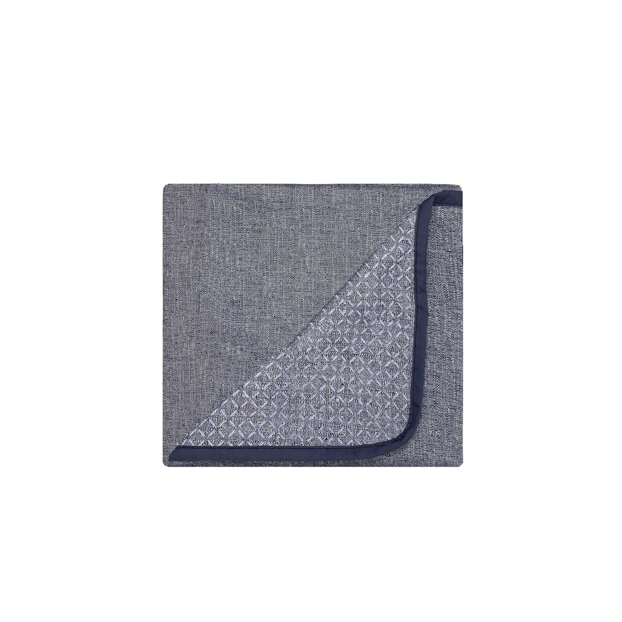 Copridivano con Copri Braccioli Seduta 60 cm in Poliestere Blu Scuro