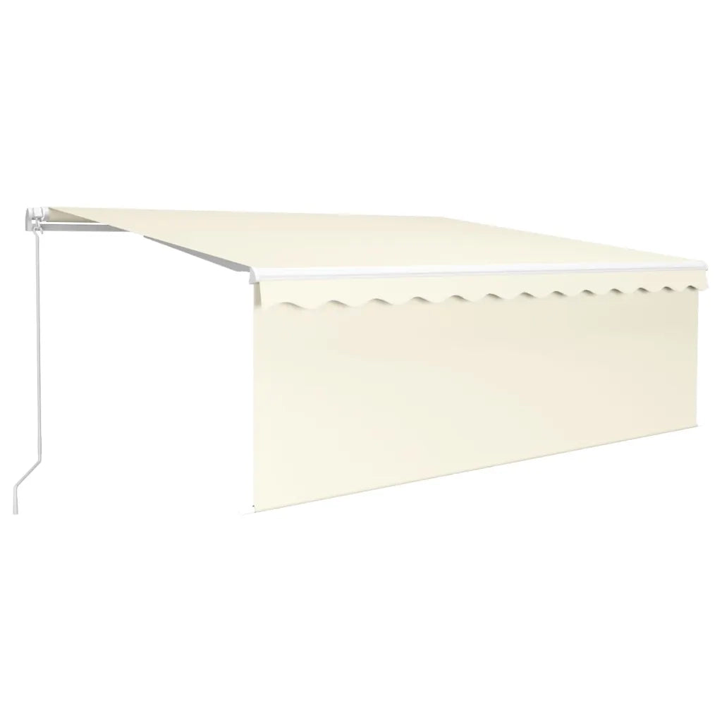 Tenda da Sole Retrattile con Parasole 4,5x3 m Crema 3069317