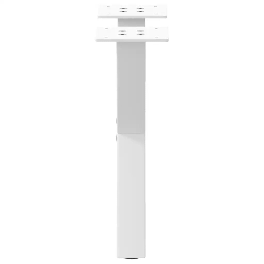 Gambe per Tavolino da Caffè a Forma di X 2 pz Bianche 37x(30-31) cm Acciaio 4012873